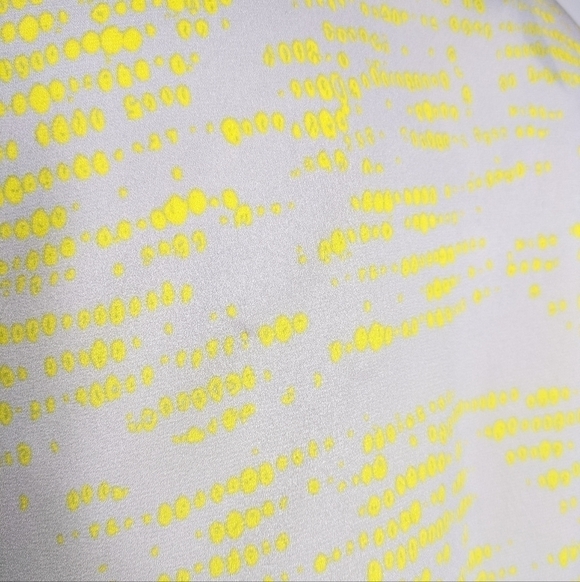 Melissa McCarthy Seven yellow grey wrap blouse 1X - Picture 6 of 11